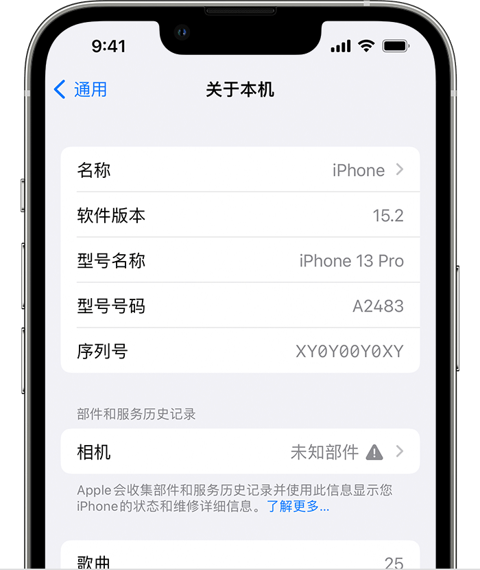 南宫苹果维修分享iPhone 出现提示相机“未知部件”是什么原因？ 