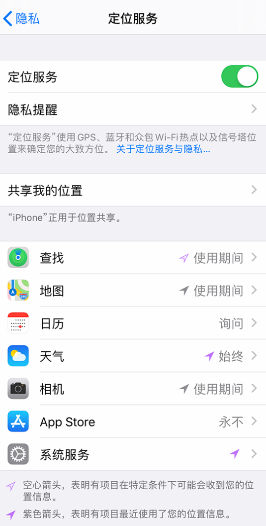 南宫苹果手机维修分享iPhone 状态栏中时间显示为蓝色图标是什么情况 